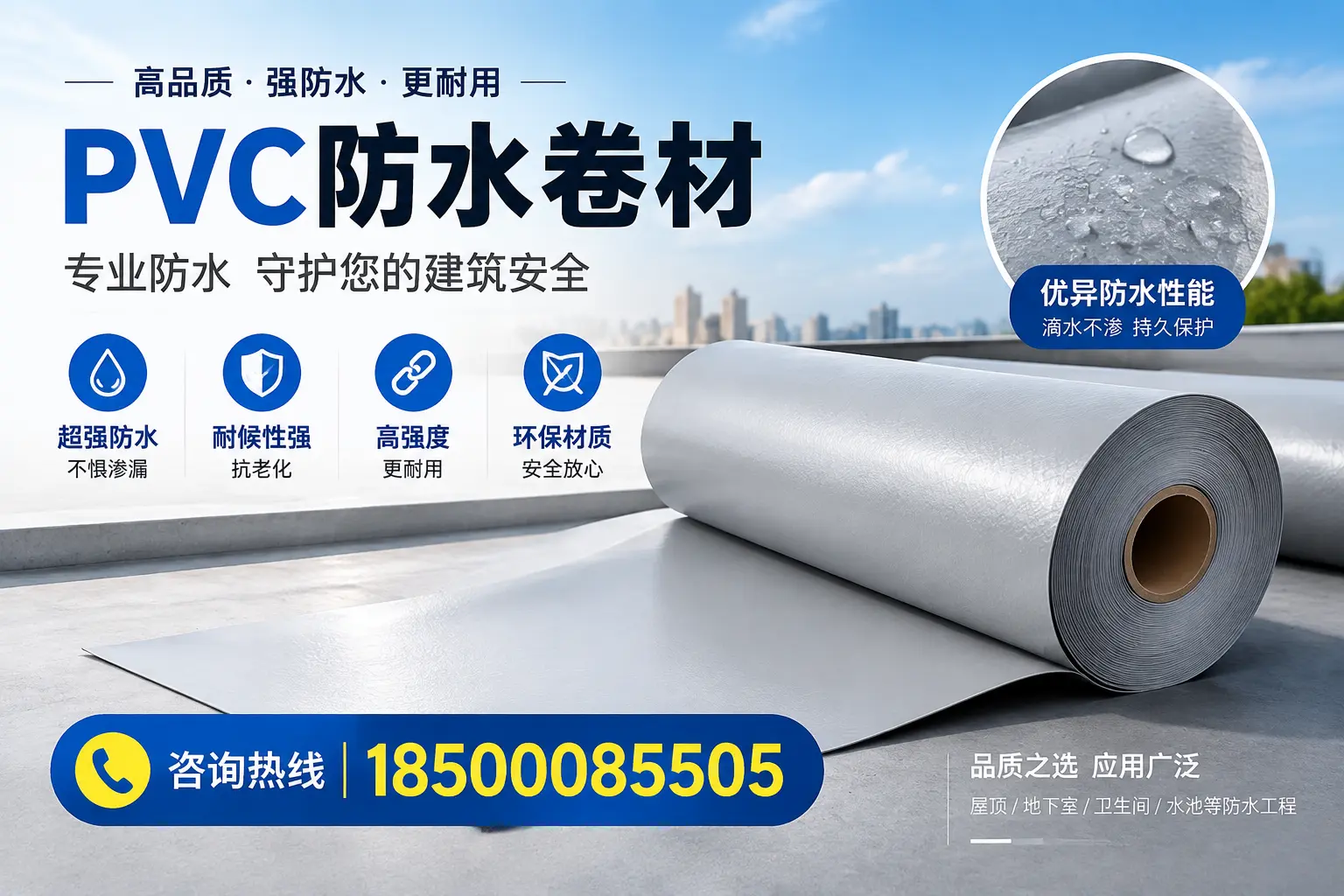 亳州地区pvc防水卷材的市场现状与发展趋势