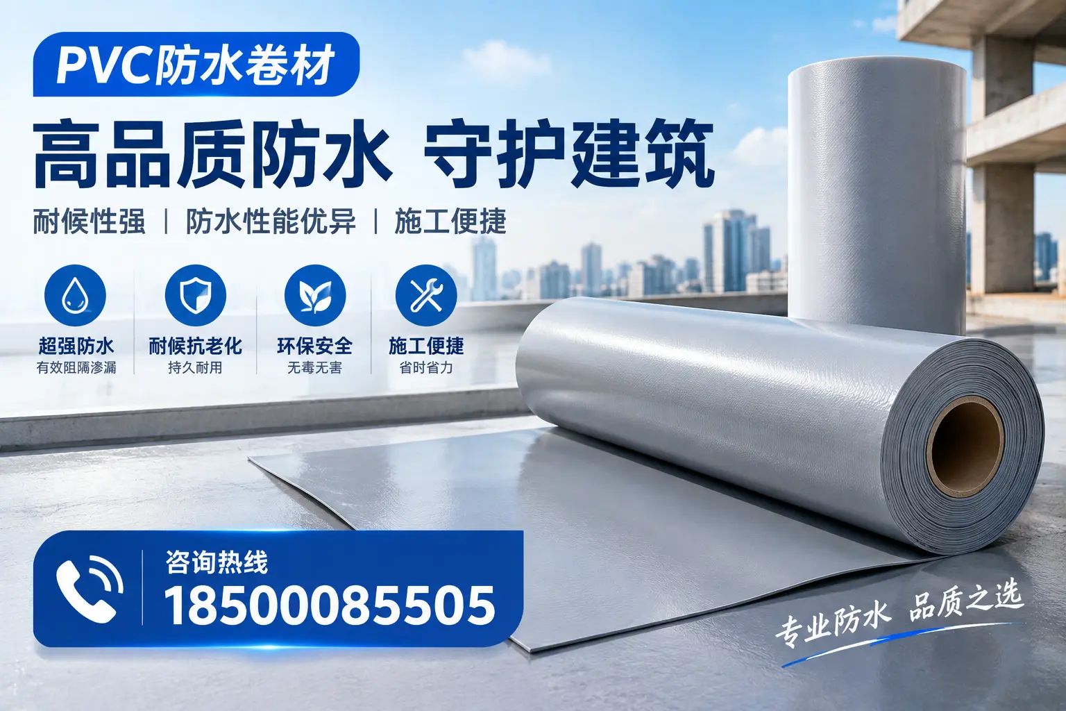 PVC防水卷材的防水效果评测，适合亳州的科学依据